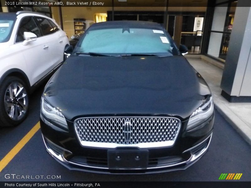 Black Velvet / Ebony 2018 Lincoln MKZ Reserve AWD