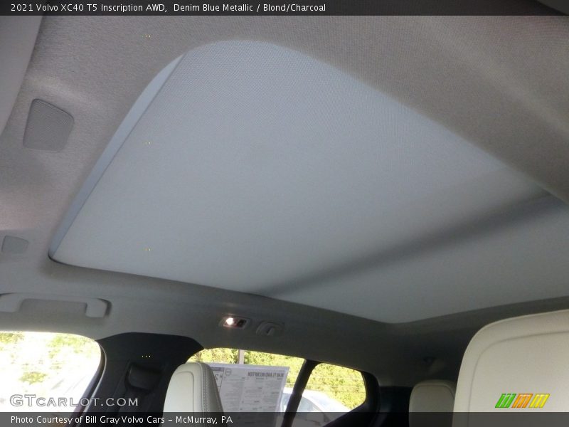 Denim Blue Metallic / Blond/Charcoal 2021 Volvo XC40 T5 Inscription AWD