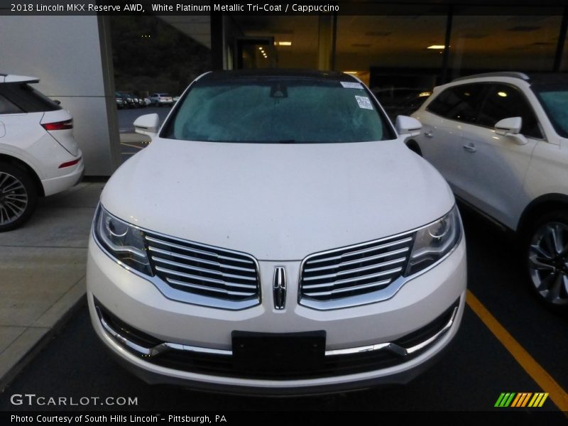 White Platinum Metallic Tri-Coat / Cappuccino 2018 Lincoln MKX Reserve AWD