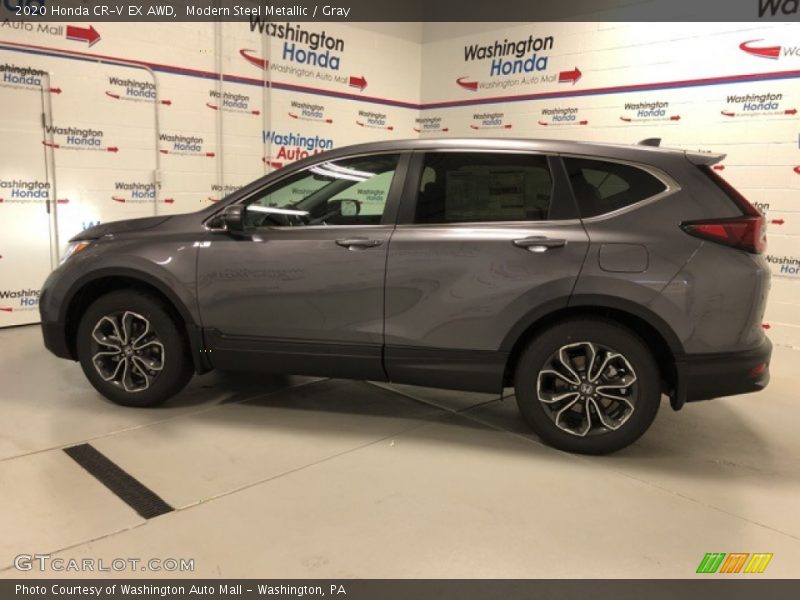 Modern Steel Metallic / Gray 2020 Honda CR-V EX AWD