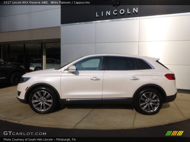 White Platinum / Cappuccino 2017 Lincoln MKX Reserve AWD