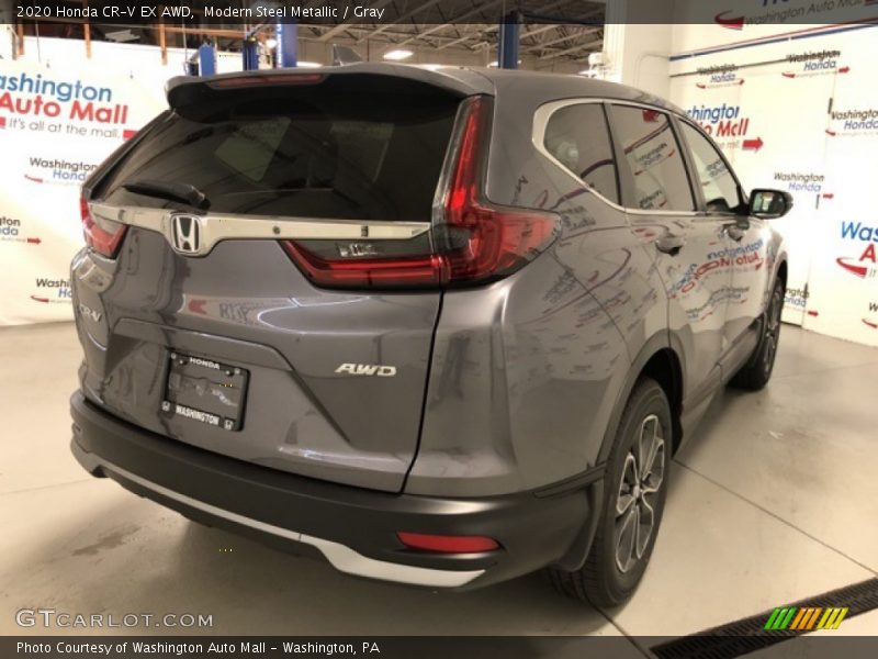 Modern Steel Metallic / Gray 2020 Honda CR-V EX AWD