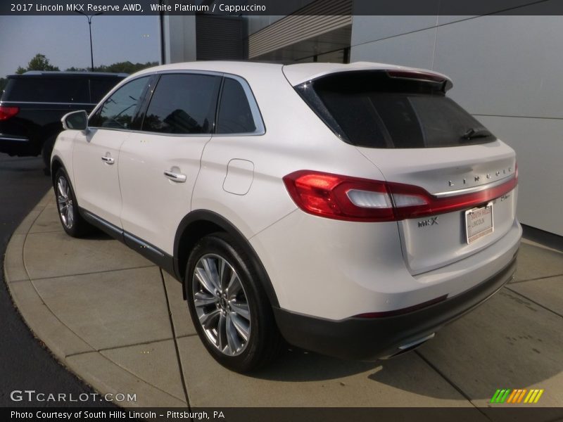 White Platinum / Cappuccino 2017 Lincoln MKX Reserve AWD