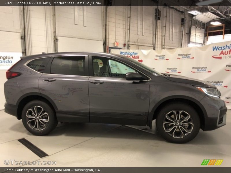 Modern Steel Metallic / Gray 2020 Honda CR-V EX AWD