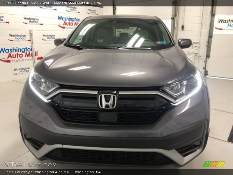 Modern Steel Metallic / Gray 2020 Honda CR-V EX AWD