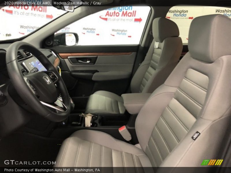 Modern Steel Metallic / Gray 2020 Honda CR-V EX AWD