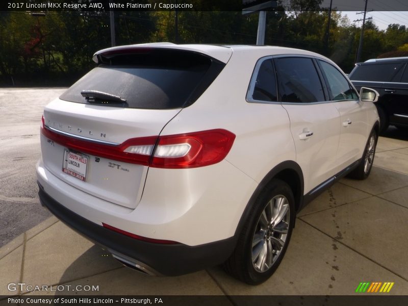 White Platinum / Cappuccino 2017 Lincoln MKX Reserve AWD