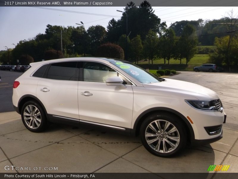 White Platinum / Cappuccino 2017 Lincoln MKX Reserve AWD