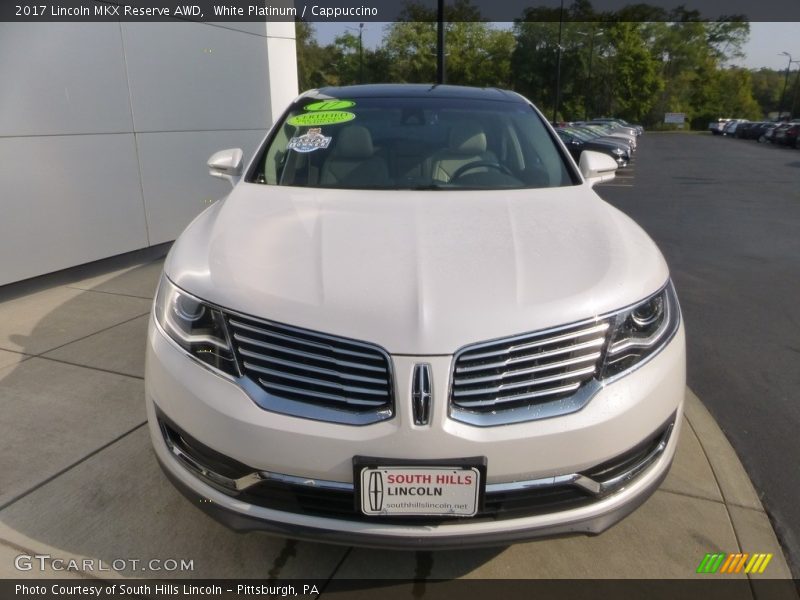 White Platinum / Cappuccino 2017 Lincoln MKX Reserve AWD