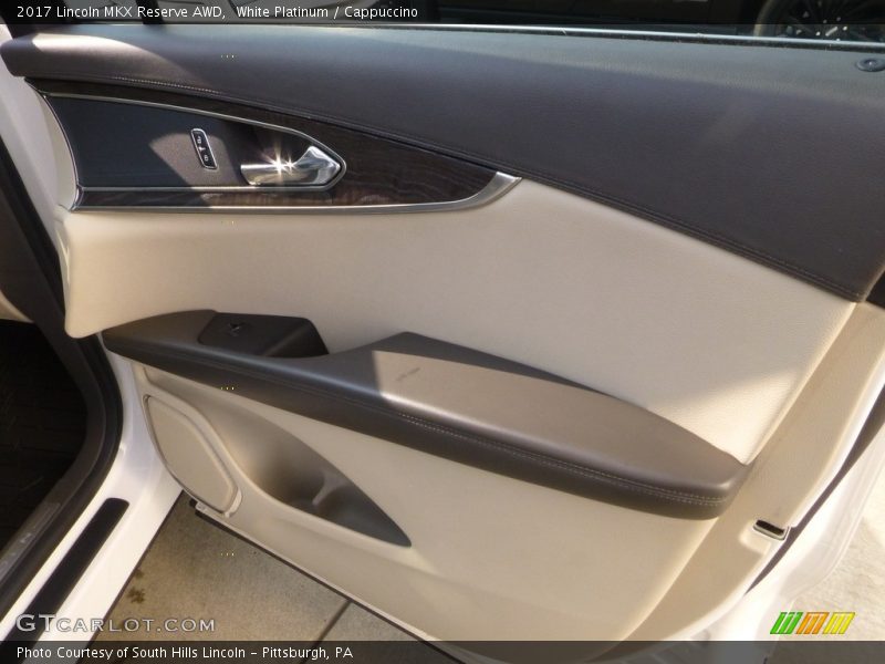 White Platinum / Cappuccino 2017 Lincoln MKX Reserve AWD