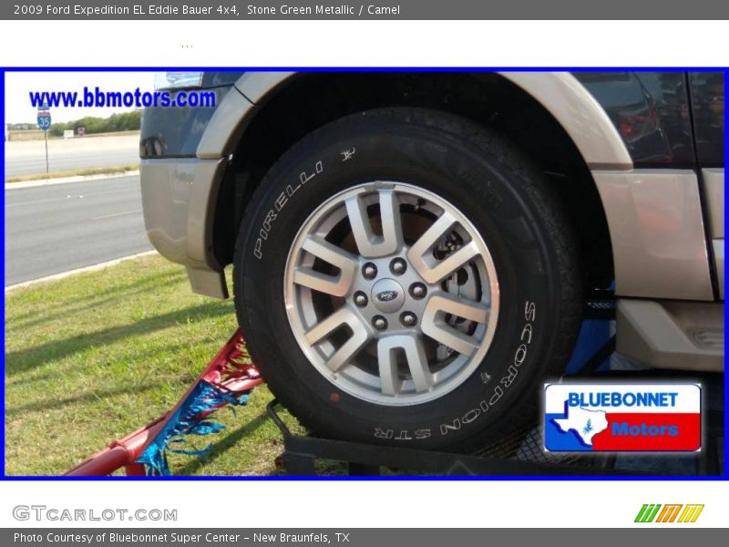 Stone Green Metallic / Camel 2009 Ford Expedition EL Eddie Bauer 4x4