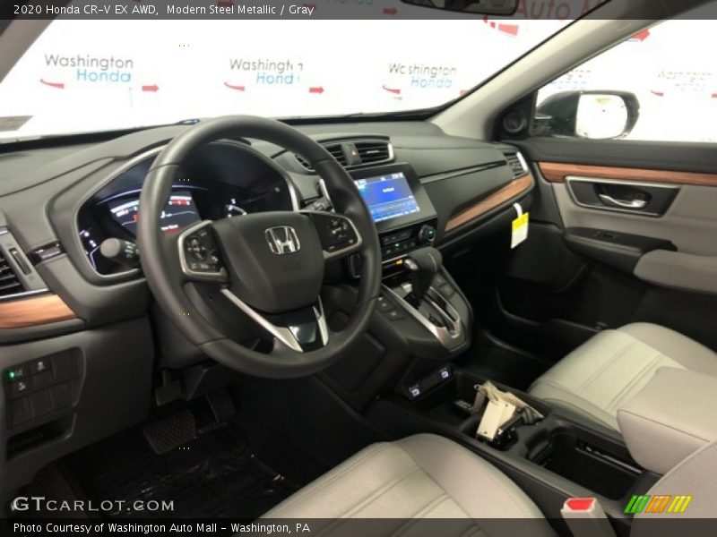 Modern Steel Metallic / Gray 2020 Honda CR-V EX AWD