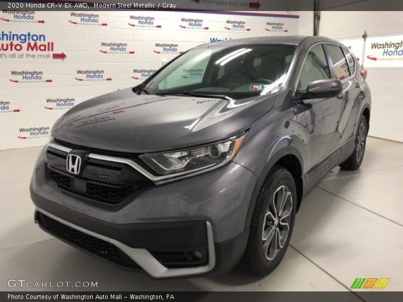 Modern Steel Metallic / Gray 2020 Honda CR-V EX AWD