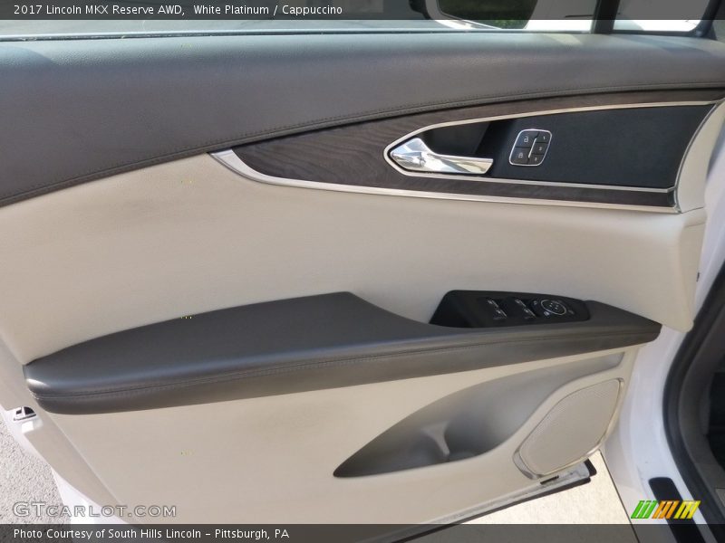 White Platinum / Cappuccino 2017 Lincoln MKX Reserve AWD