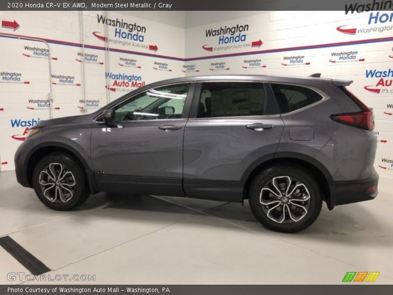 Modern Steel Metallic / Gray 2020 Honda CR-V EX AWD