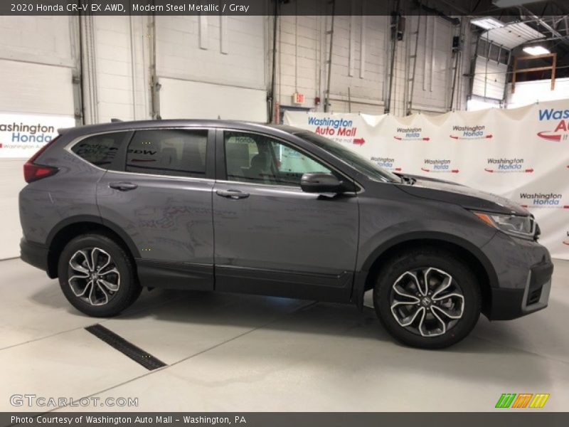 Modern Steel Metallic / Gray 2020 Honda CR-V EX AWD