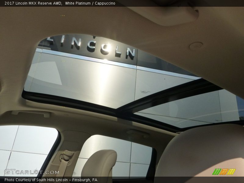 White Platinum / Cappuccino 2017 Lincoln MKX Reserve AWD