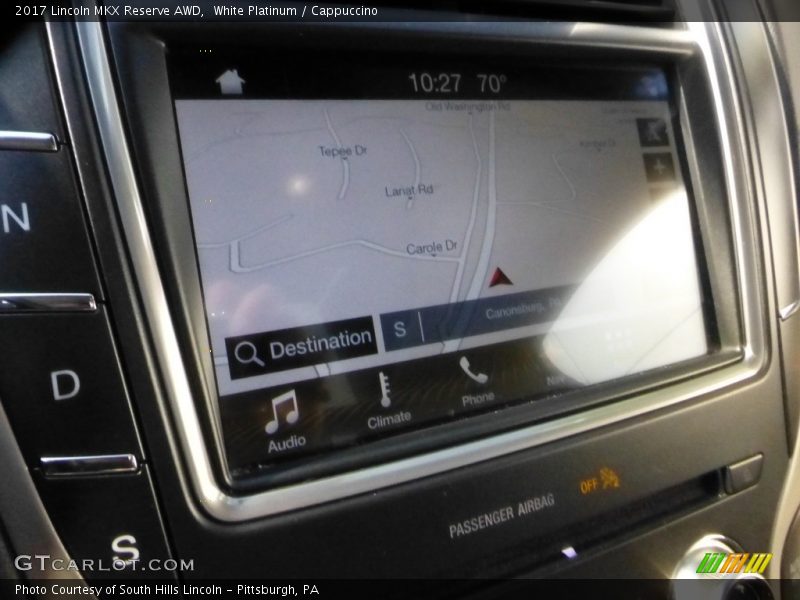 White Platinum / Cappuccino 2017 Lincoln MKX Reserve AWD