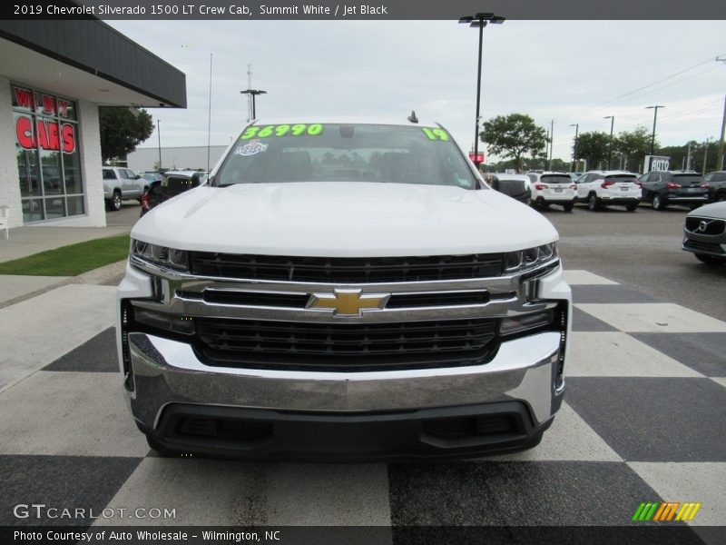 Summit White / Jet Black 2019 Chevrolet Silverado 1500 LT Crew Cab