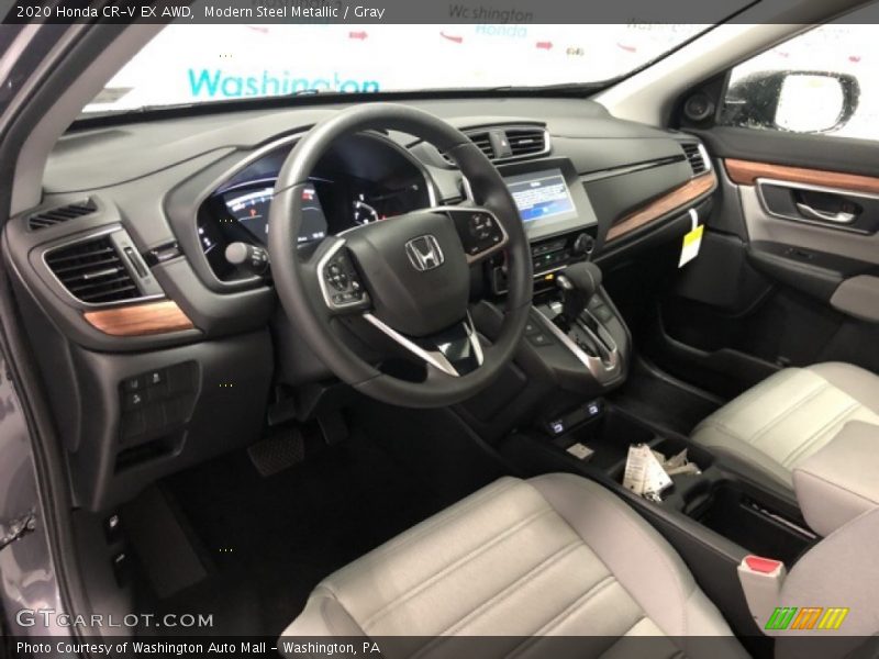 Modern Steel Metallic / Gray 2020 Honda CR-V EX AWD