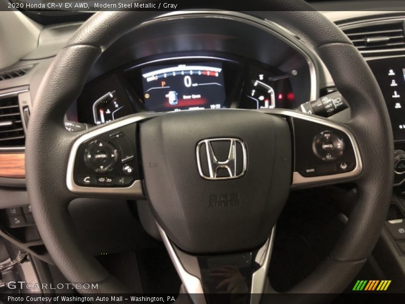 Modern Steel Metallic / Gray 2020 Honda CR-V EX AWD