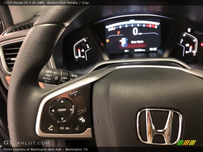 Modern Steel Metallic / Gray 2020 Honda CR-V EX AWD