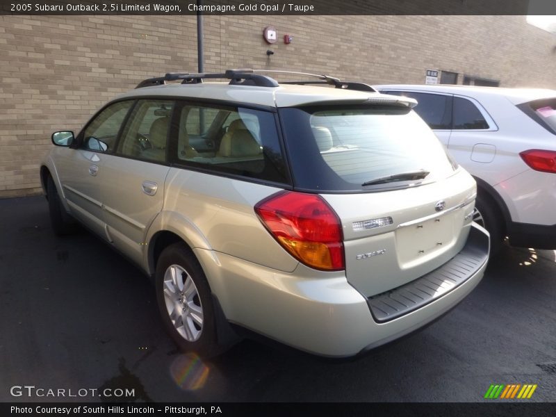 Champagne Gold Opal / Taupe 2005 Subaru Outback 2.5i Limited Wagon