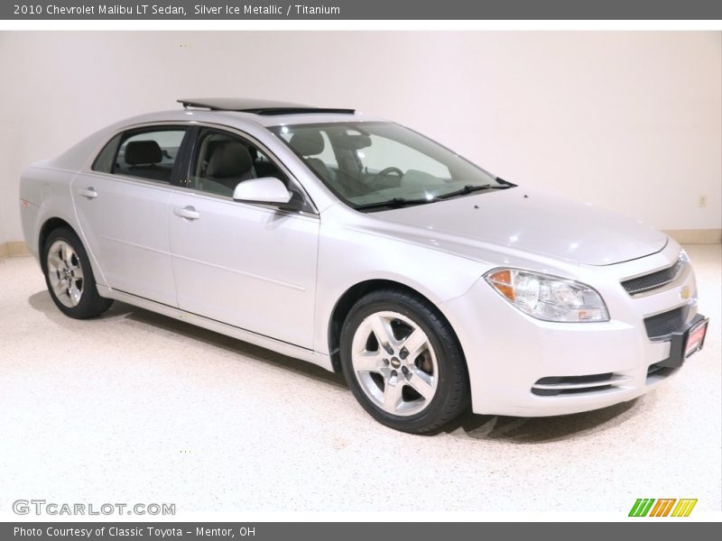 Silver Ice Metallic / Titanium 2010 Chevrolet Malibu LT Sedan