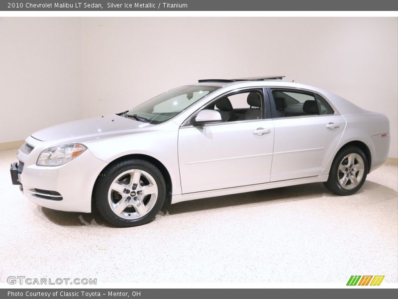 Silver Ice Metallic / Titanium 2010 Chevrolet Malibu LT Sedan