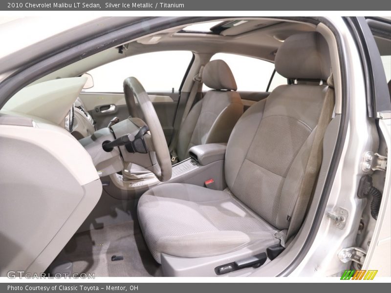 Silver Ice Metallic / Titanium 2010 Chevrolet Malibu LT Sedan