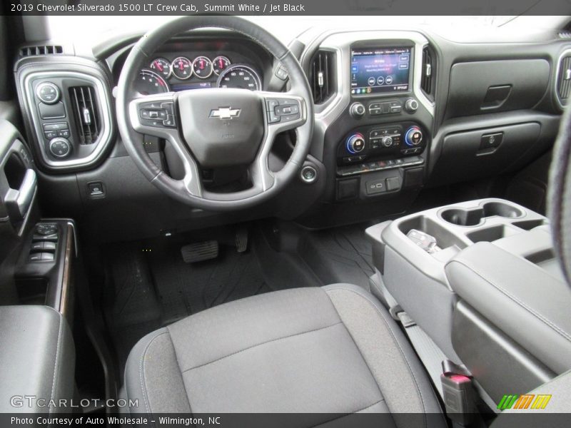Summit White / Jet Black 2019 Chevrolet Silverado 1500 LT Crew Cab