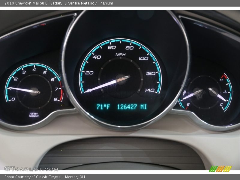 Silver Ice Metallic / Titanium 2010 Chevrolet Malibu LT Sedan