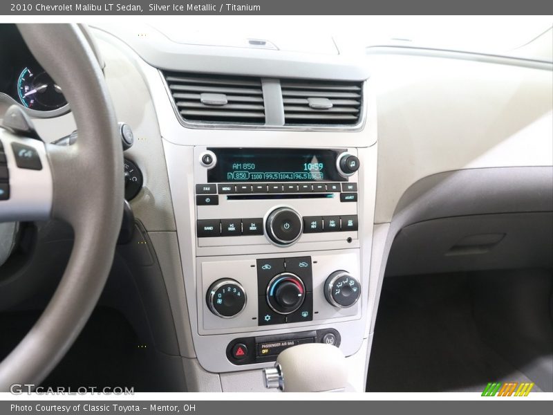 Silver Ice Metallic / Titanium 2010 Chevrolet Malibu LT Sedan