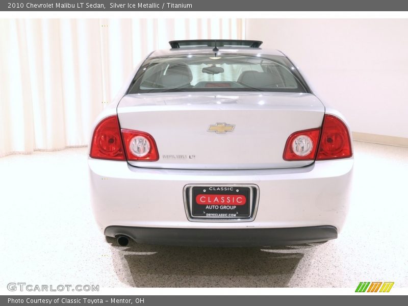 Silver Ice Metallic / Titanium 2010 Chevrolet Malibu LT Sedan