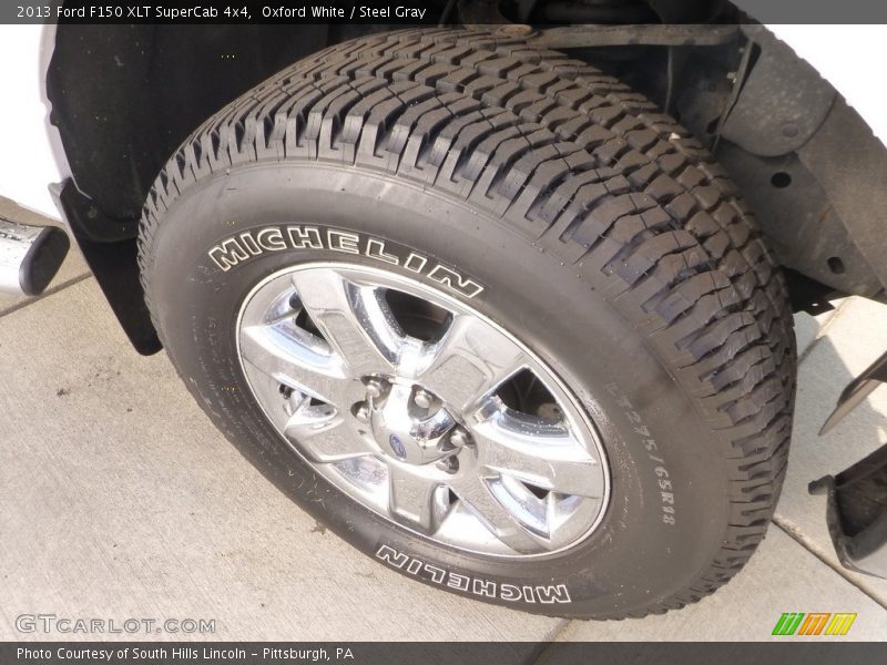 Oxford White / Steel Gray 2013 Ford F150 XLT SuperCab 4x4