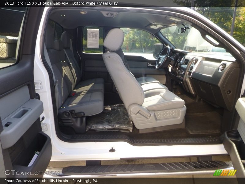 Oxford White / Steel Gray 2013 Ford F150 XLT SuperCab 4x4