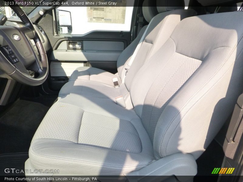 Oxford White / Steel Gray 2013 Ford F150 XLT SuperCab 4x4