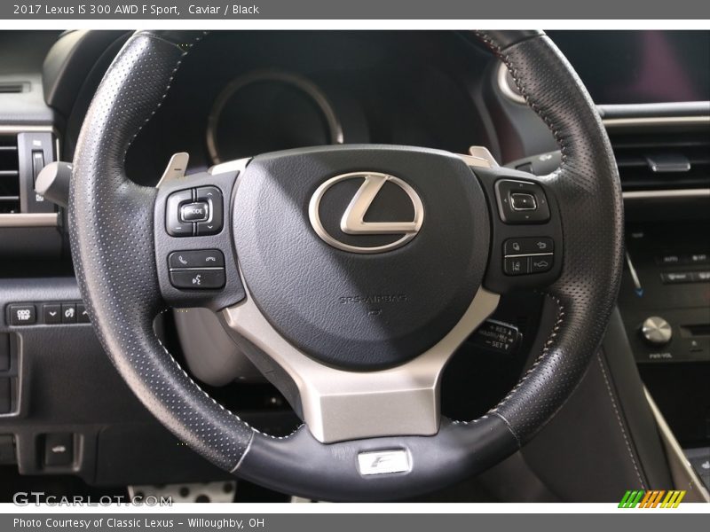 Caviar / Black 2017 Lexus IS 300 AWD F Sport