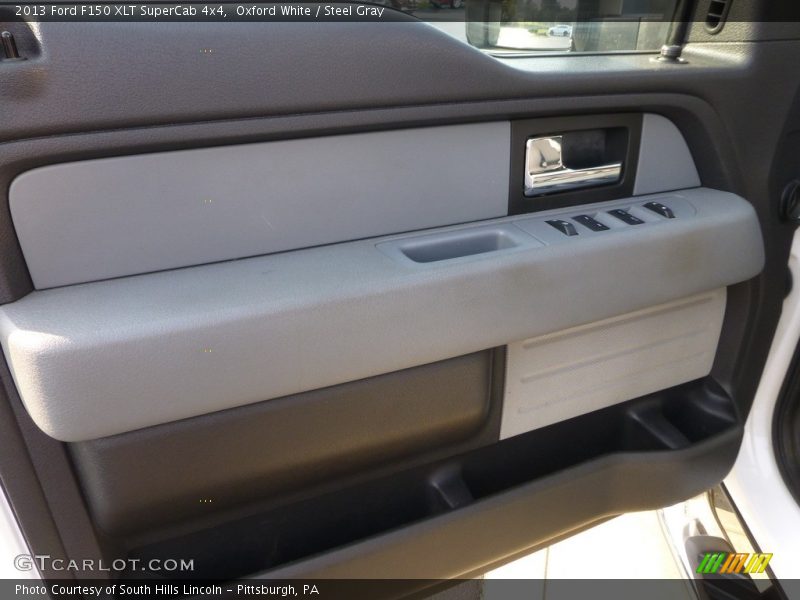 Oxford White / Steel Gray 2013 Ford F150 XLT SuperCab 4x4