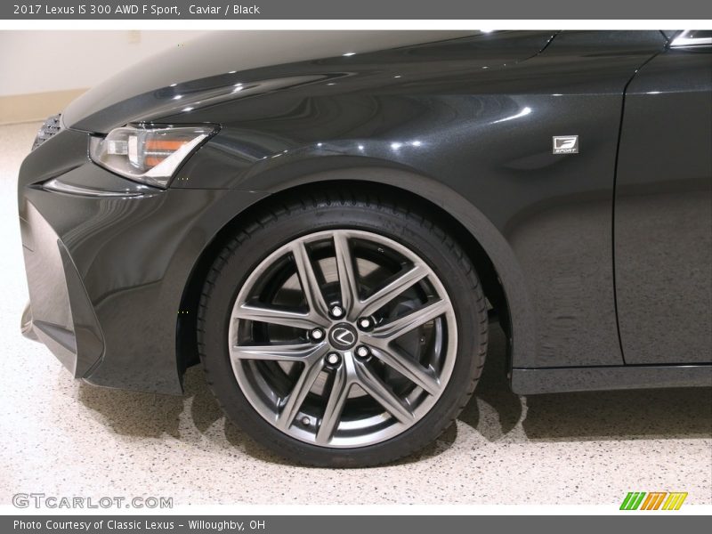 Caviar / Black 2017 Lexus IS 300 AWD F Sport