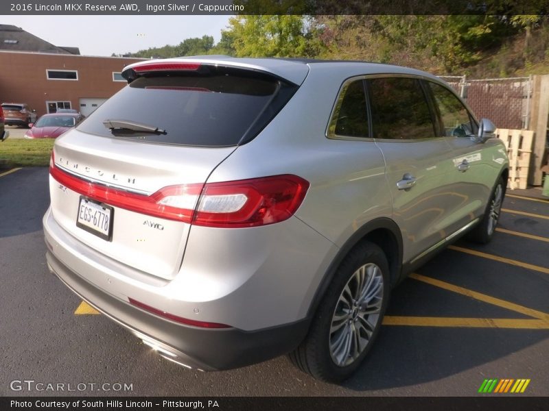 Ingot Silver / Cappuccino 2016 Lincoln MKX Reserve AWD