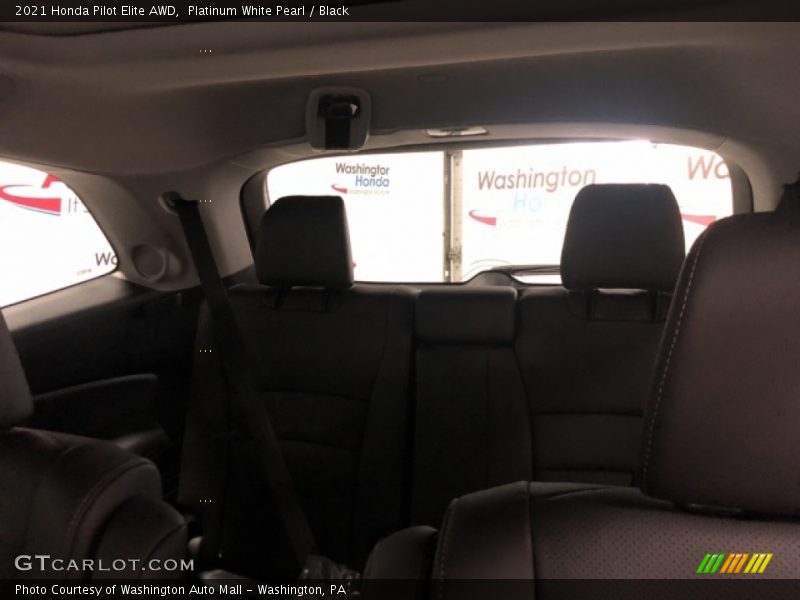 Platinum White Pearl / Black 2021 Honda Pilot Elite AWD
