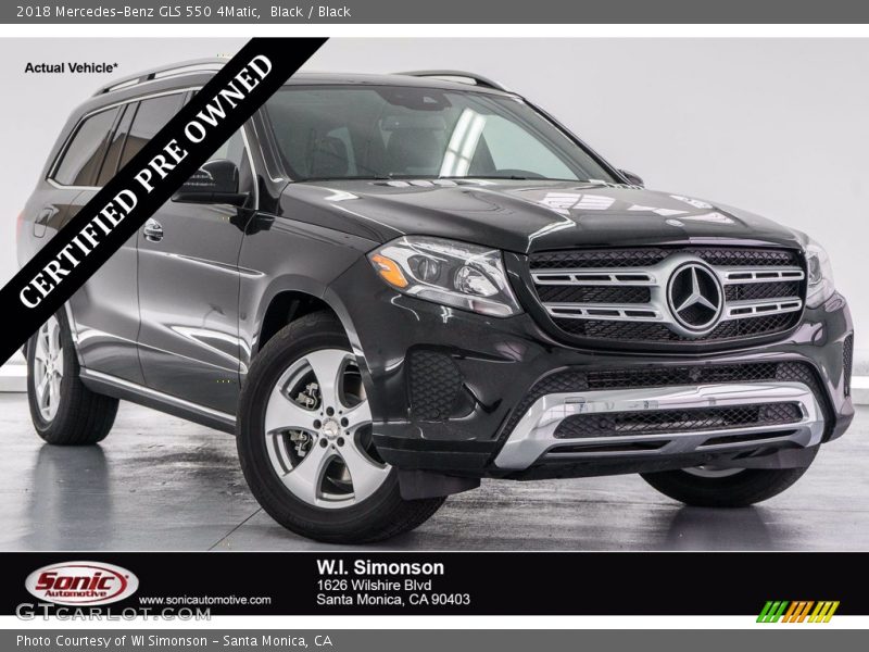 Black / Black 2018 Mercedes-Benz GLS 550 4Matic