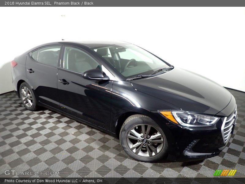 Phantom Black / Black 2018 Hyundai Elantra SEL