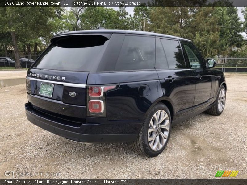 Portofino Blue Metallic / Ivory/Espresso 2020 Land Rover Range Rover HSE