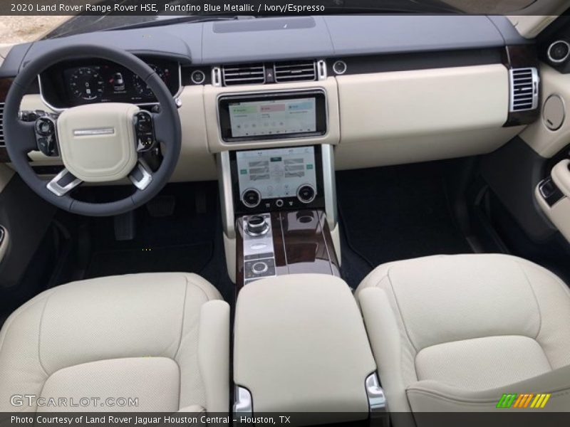 Portofino Blue Metallic / Ivory/Espresso 2020 Land Rover Range Rover HSE