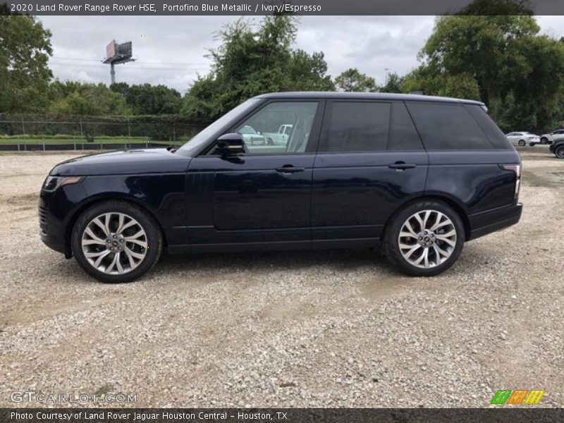 Portofino Blue Metallic / Ivory/Espresso 2020 Land Rover Range Rover HSE