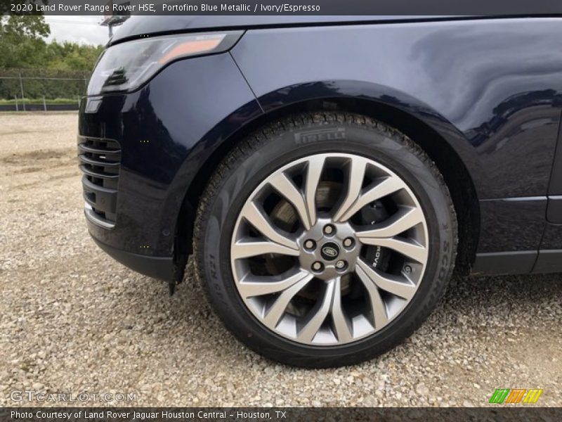 Portofino Blue Metallic / Ivory/Espresso 2020 Land Rover Range Rover HSE