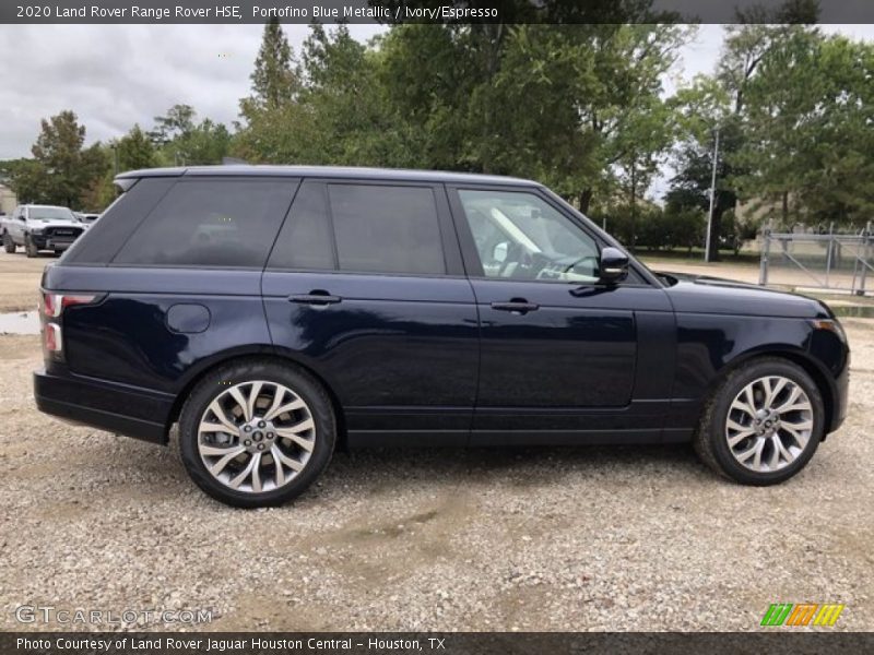 Portofino Blue Metallic / Ivory/Espresso 2020 Land Rover Range Rover HSE
