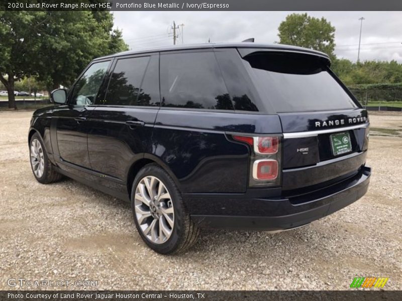 Portofino Blue Metallic / Ivory/Espresso 2020 Land Rover Range Rover HSE